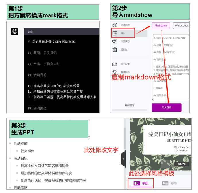 实测：ChatGPT做10种PPT方案，10组提示词秒出方案！