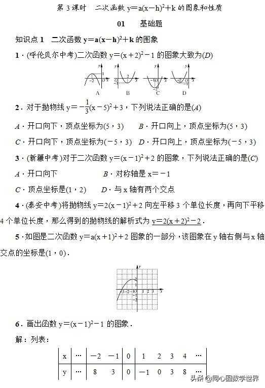 上下左右移动的二次函数，自主学习时会面临哪些问题，快来看看