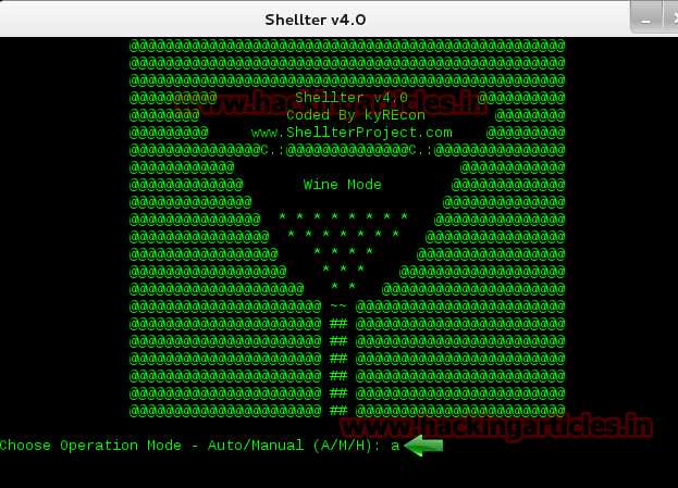 利用shellter实现对远程机的免杀后门控制