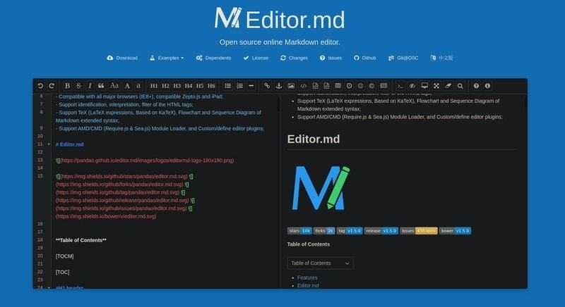 免费开源的在线 Markdown 编辑器｜Linux 中国