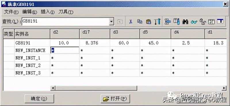 Proe/Creo族表使用详解