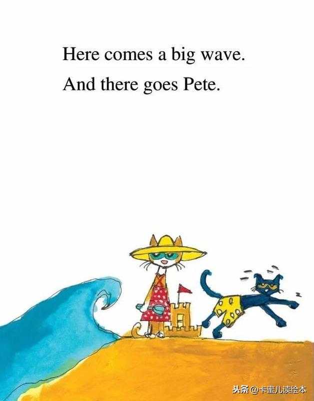 英文有声绘本《Pete at the beach》皮特在海边