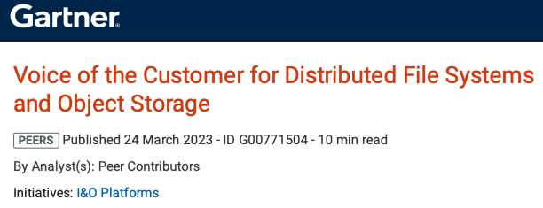 Gartner分布式文件系统和对象存储客户之声23年度报告解读：华为和XSKY入围，但居然没有Dell EMC[通俗易懂]