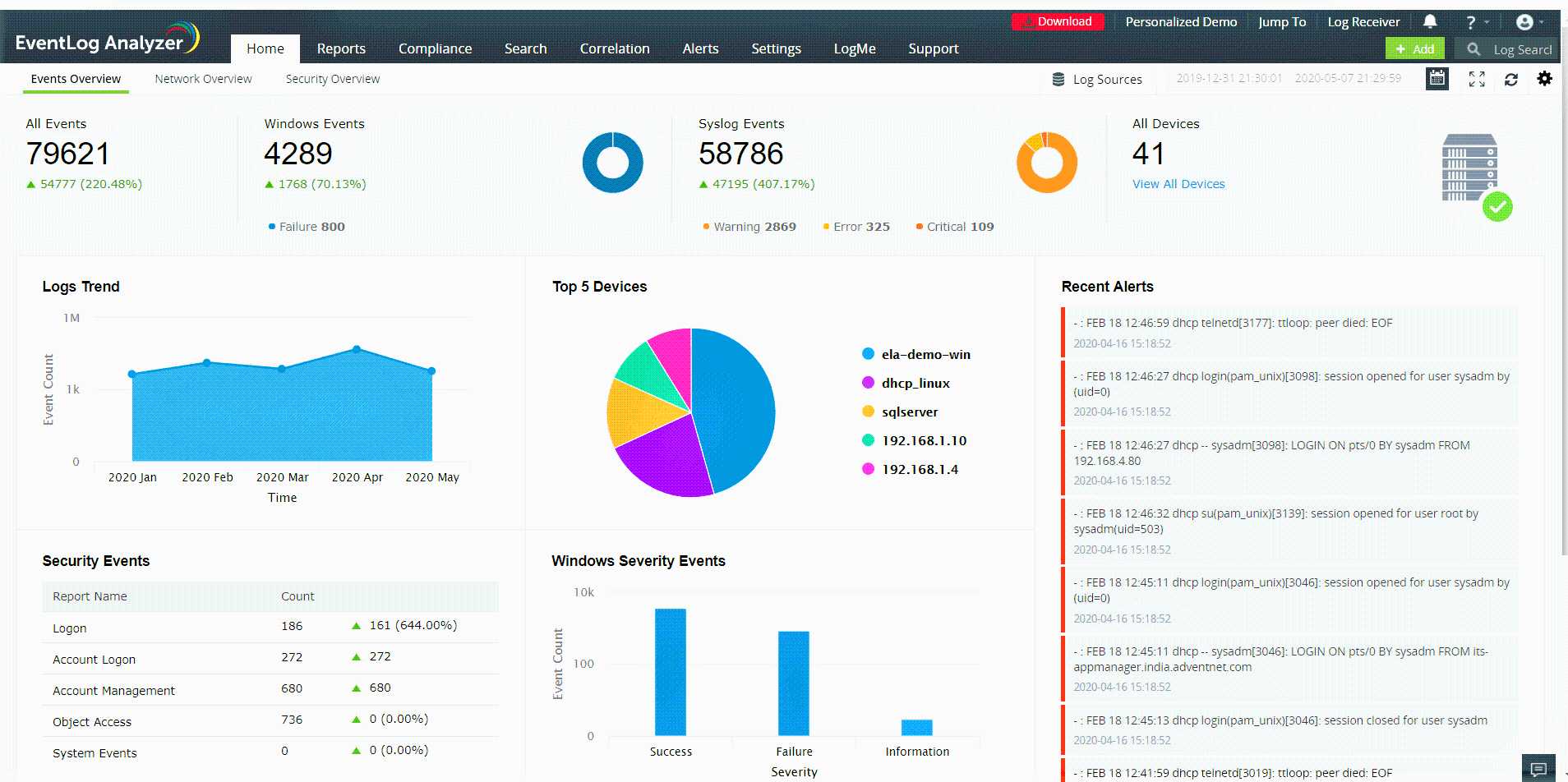 使用EventLog Analyzer进行日志取证分析[亲测有效]