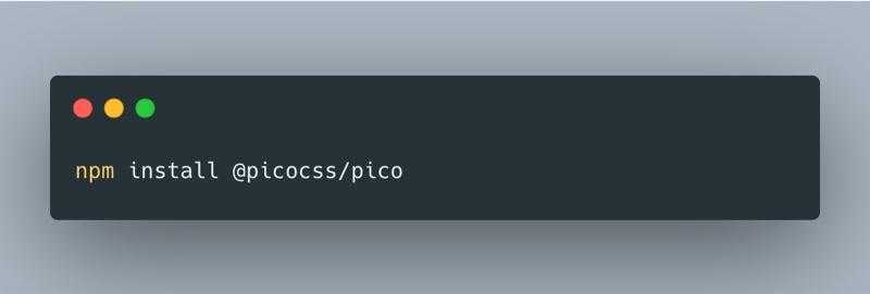 Pico.css - 优雅的纯 CSS 开源 UI 框架，用原始的 HTML 元素标签来做界面「终于解决」