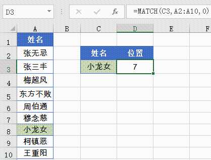 数据查询最佳搭档——INDEX和MATCH函数