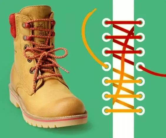 双圆环环布带系法图解_Get新技能24种鞋带花式系法，看看你会几种，这要是穿出门，回头率超高！... (https://mushiming.com/)  第23张