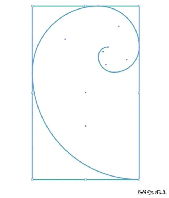 如何画螺旋线_手把手教你绘制黄金螺旋线，设计师作图好帮手，简单又实用 (https://mushiming.com/)  第10张