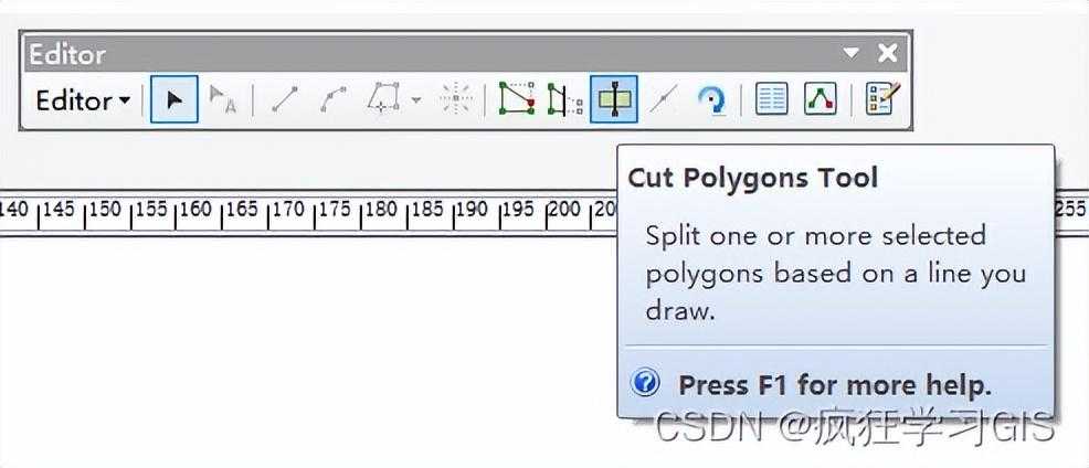 ArcGIS中Cut Polygons Tool工具切割矢量面要素为多个小块的方法