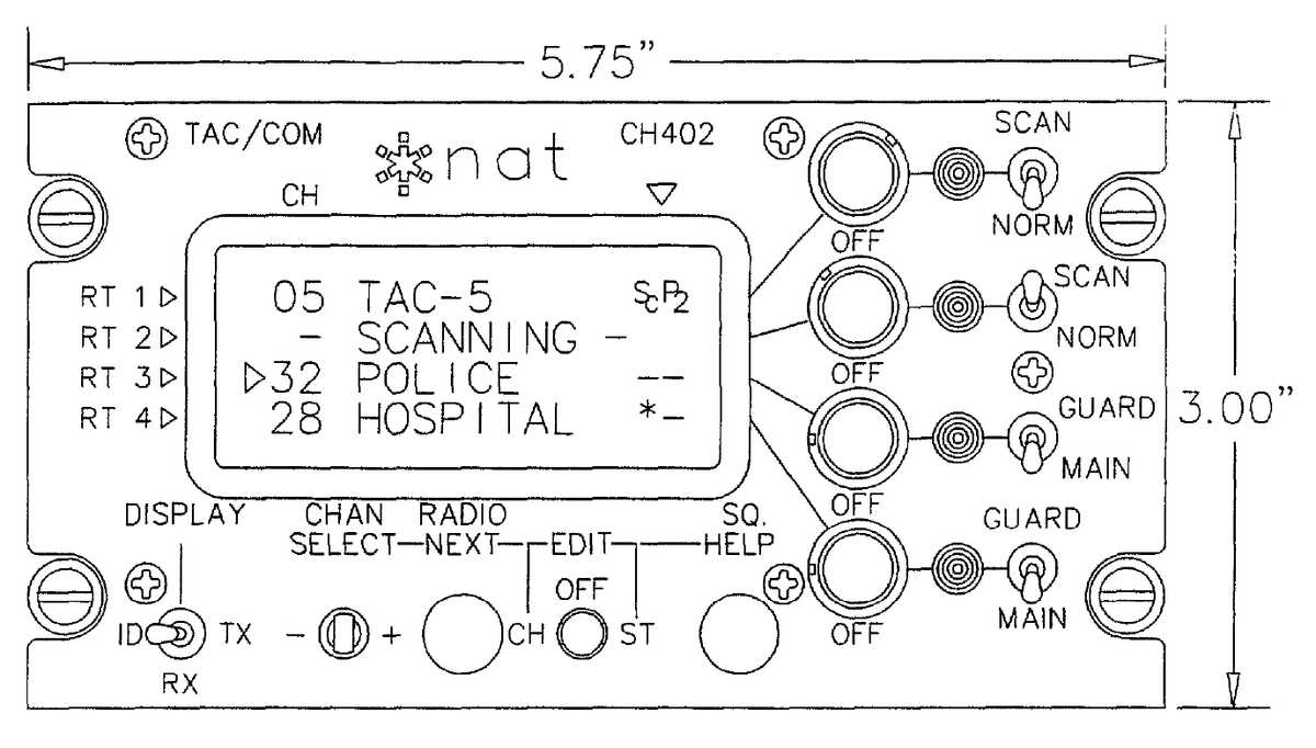 直升机机载电子设备FM TAC/COM系列电台控制头工作原理-I