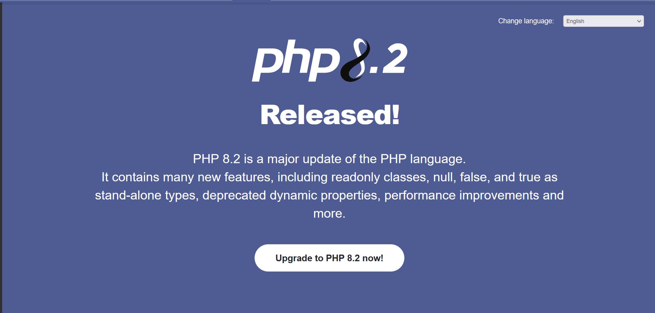 PHP8.2发布了