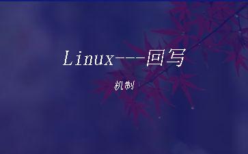 Linux---回写机制"