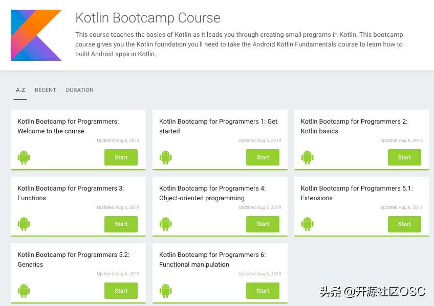 谷歌推出 Kotlin 免费在线课程(含课程链接）