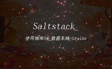Saltstack_使用指南04_数据系统-Grains"