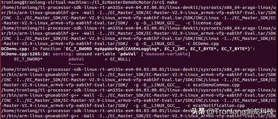 基于AM335X开发板 ARM Cortex-A8——Acontis EtherCAT主站开发案例