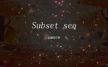 Subset