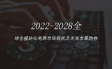 2022-2028全球全模块化电源市场现状及未来发展趋势"