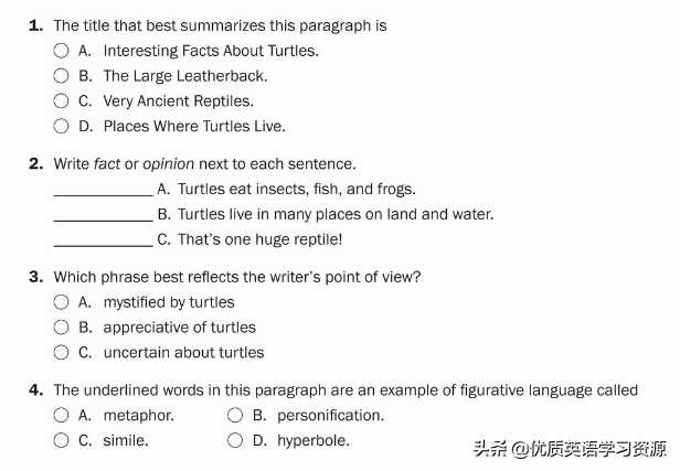 英语原版阅读：Talking about turtles