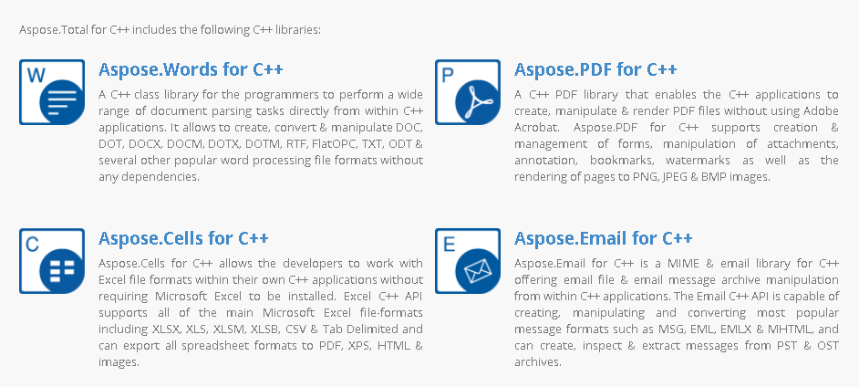 aspose.total for C++ Crack