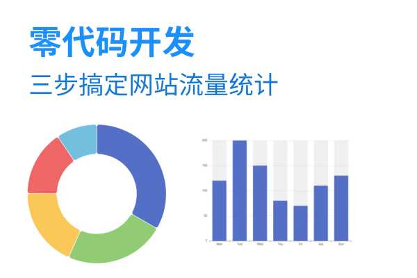 零代码开发，三步帮您搞定网站访问量统计