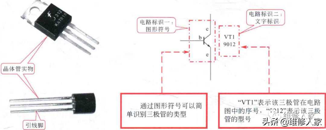 电工电路图中二极管、三极管的符号标识