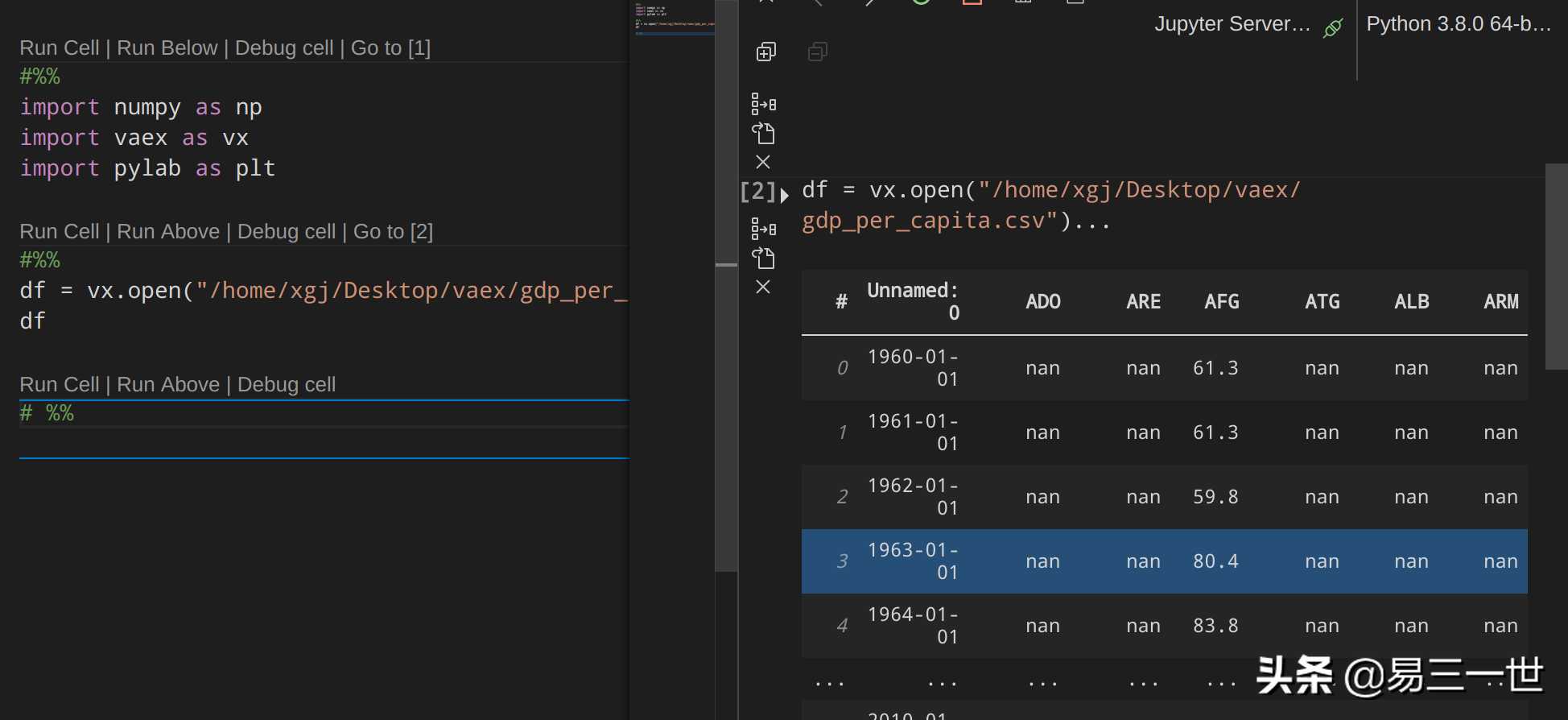 Vaex：秒开大数据、比pandas更快更好的Python库