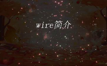 wire简介"