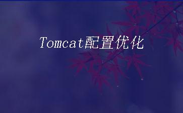 Tomcat配置优化"