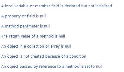 C#之NullReferenceException