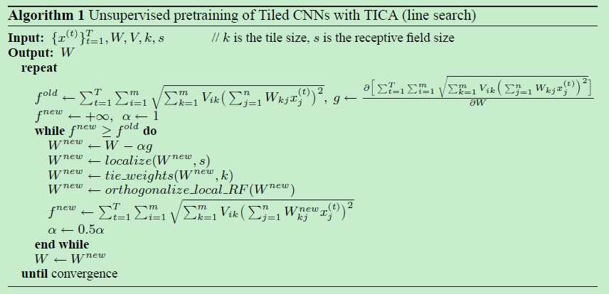 tiled卷积神经网络（tiled CNN）[亲测有效]