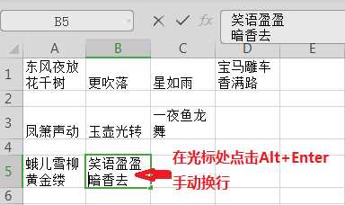 WPS和Excel如何实现单元格内换行