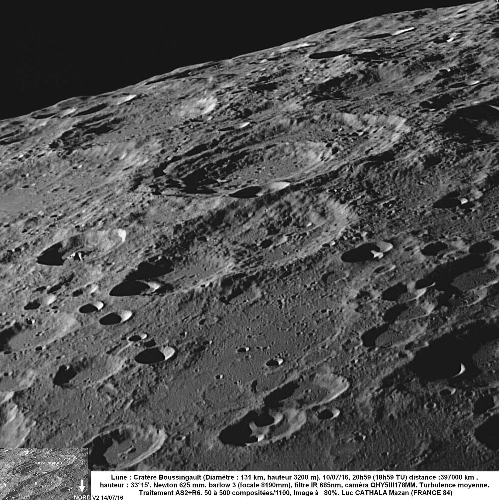 国外大神使用5-III178m拍摄的月球表面！请大家欣赏！