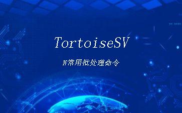TortoiseSVN常用批处理命令"
