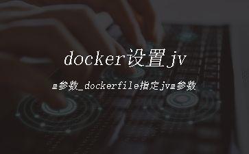docker设置jvm参数_dockerfile指定jvm参数"
