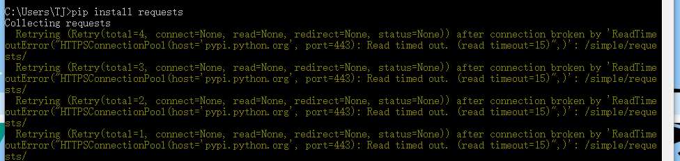怎么解决Retrying (Retry(total=4, connect=None, read=None, redirect=None, status=None)) after connection「建议收藏」