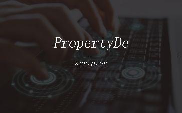PropertyDescriptor"