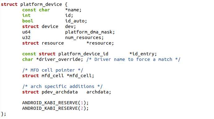 platform device和platform driver是什么