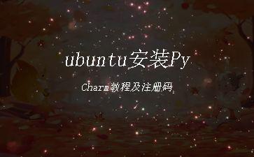 ubuntu安装PyCharm教程及注册码"